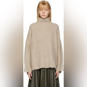 3.1 Phillip Lim Taupe Lace Detail Pullover Sweater Size XS